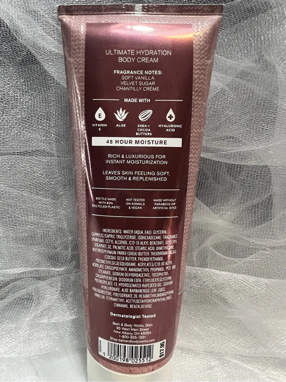 Set of 2 Bath & Body Works Wrapped In Vanilla Ultimate Hydration Body Cream